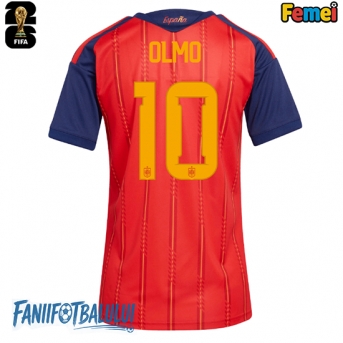 Spania Dani Olmo #10 Echipament de Fotbal Replică Mondial 2026 Femei Acasa